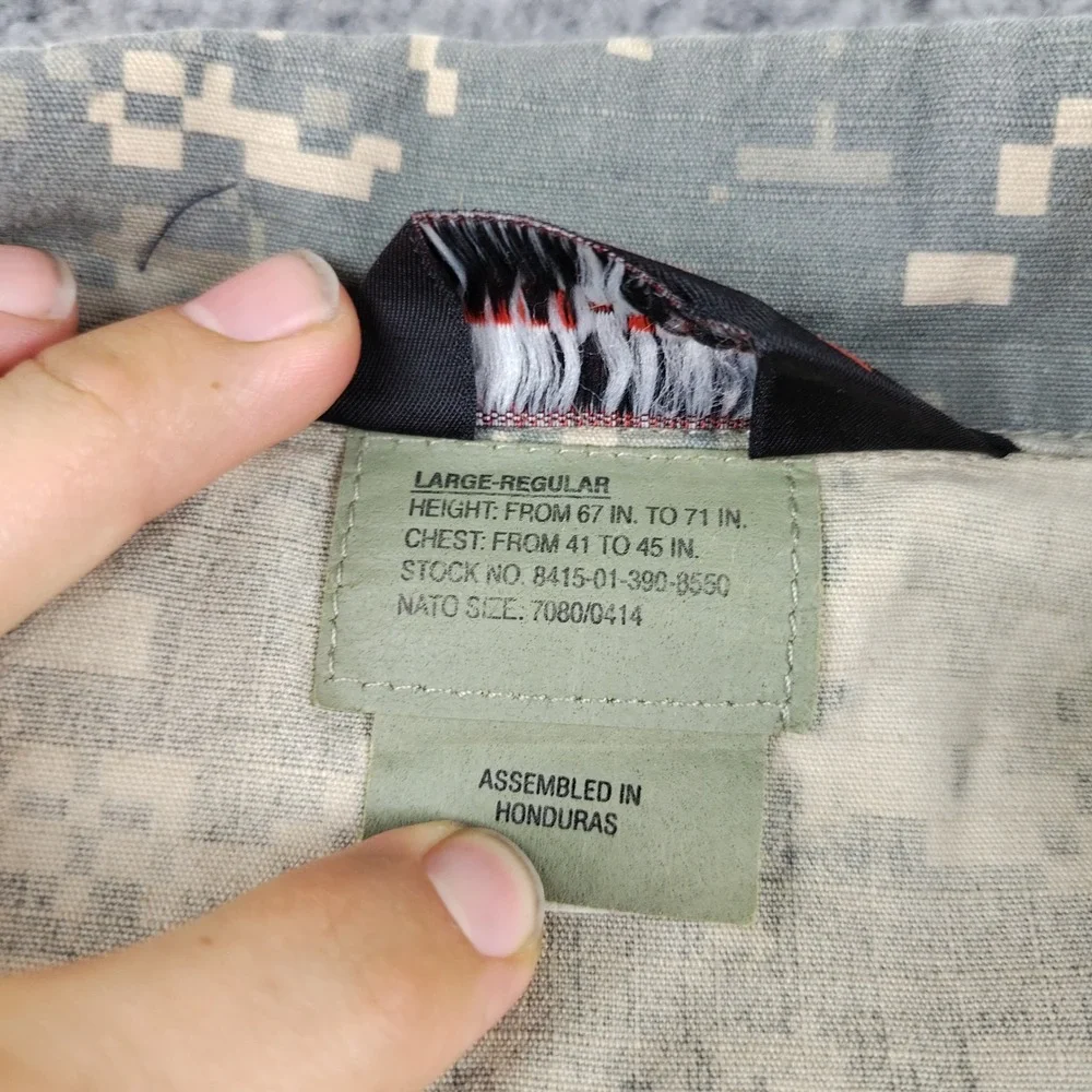 Tru-Spec ACU Digital Camo Tactical Response Uniform Shirt Large Military Jacket